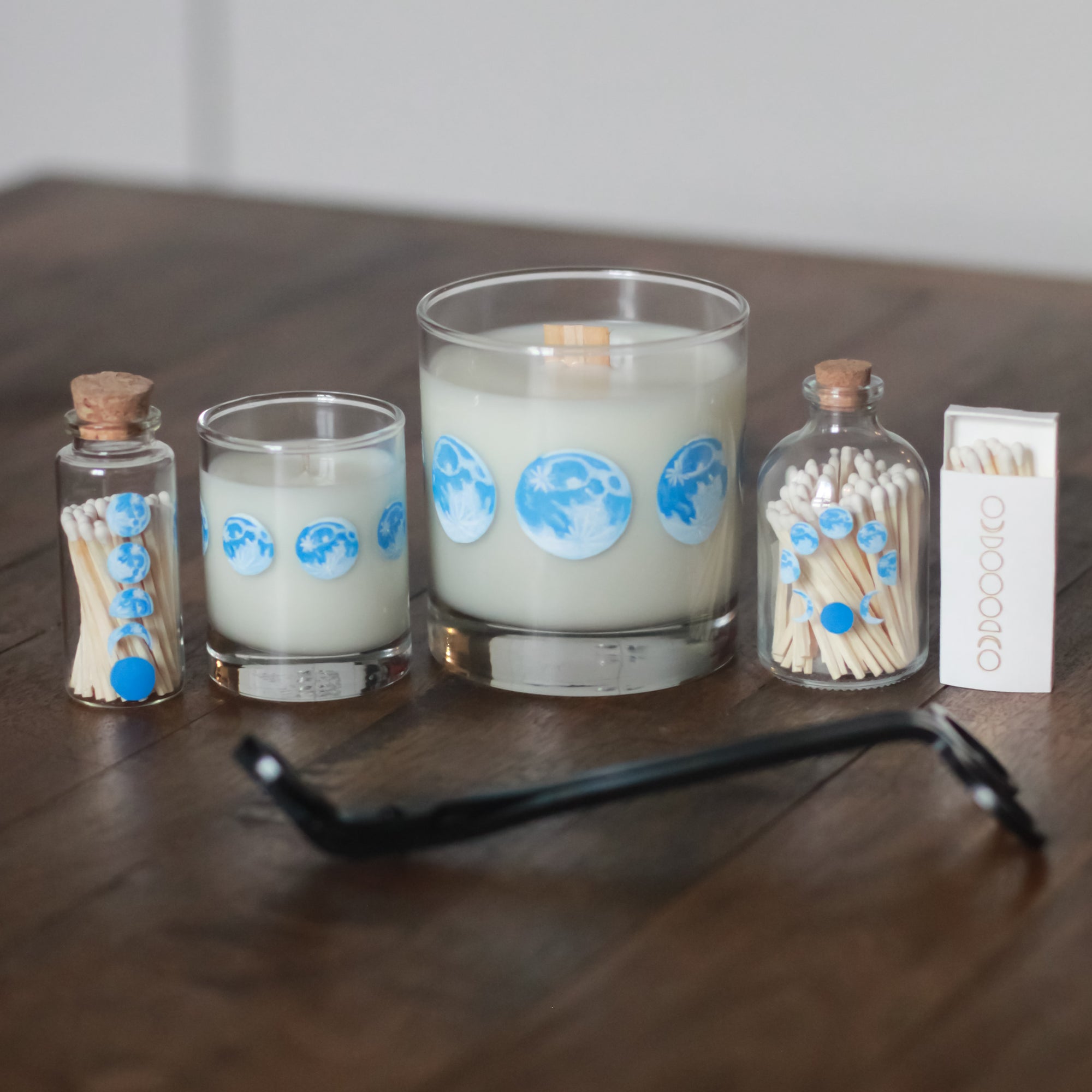 Blue Moon Phase Candle Votive