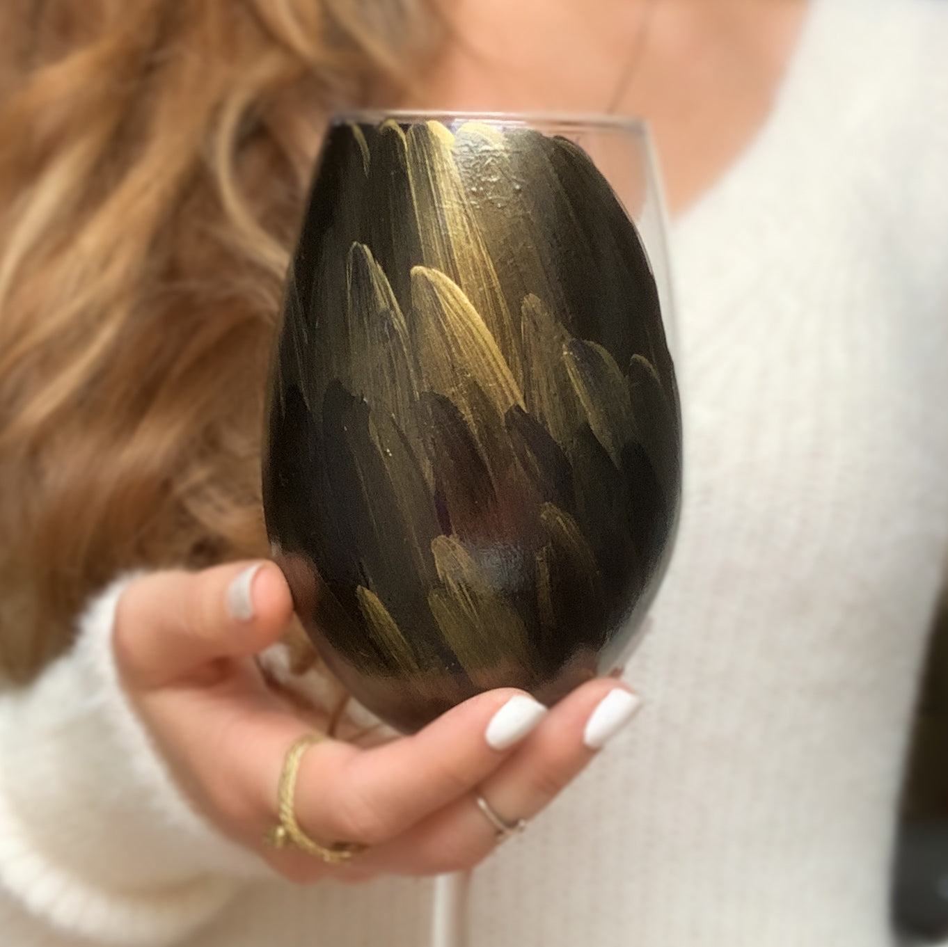 Galaxy Raven Wine Glass No.2