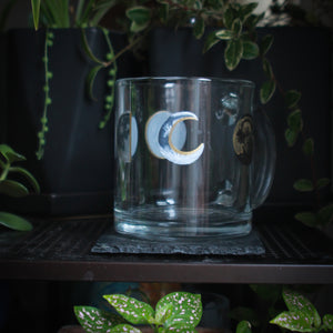 Gray & Gold Moon Phase Mug