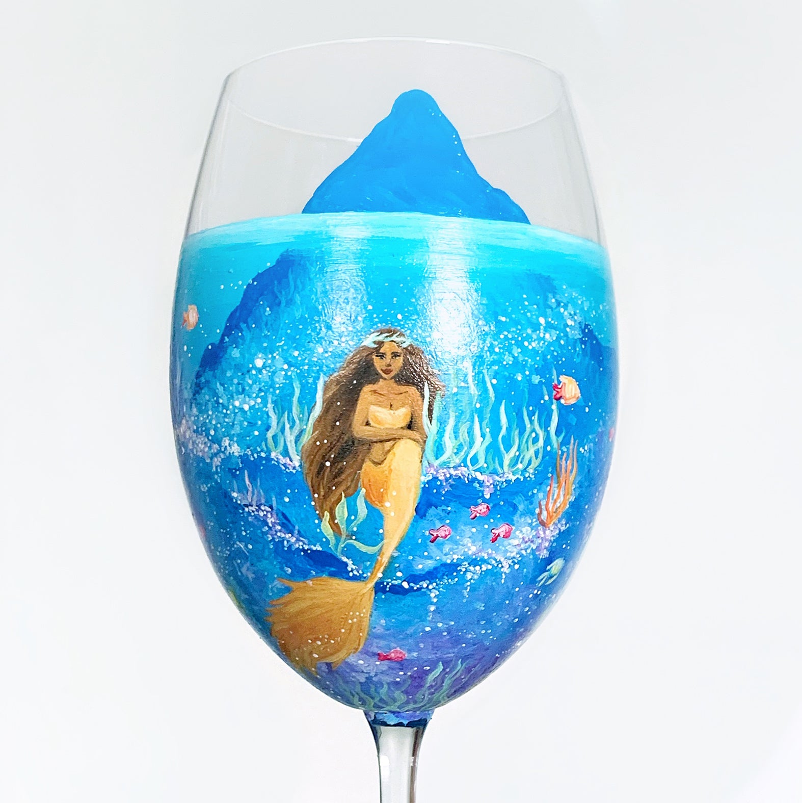 Mermaid Tall Wine Glass