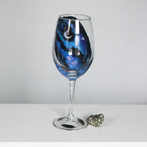Galaxy Raven Wine Glass No.1