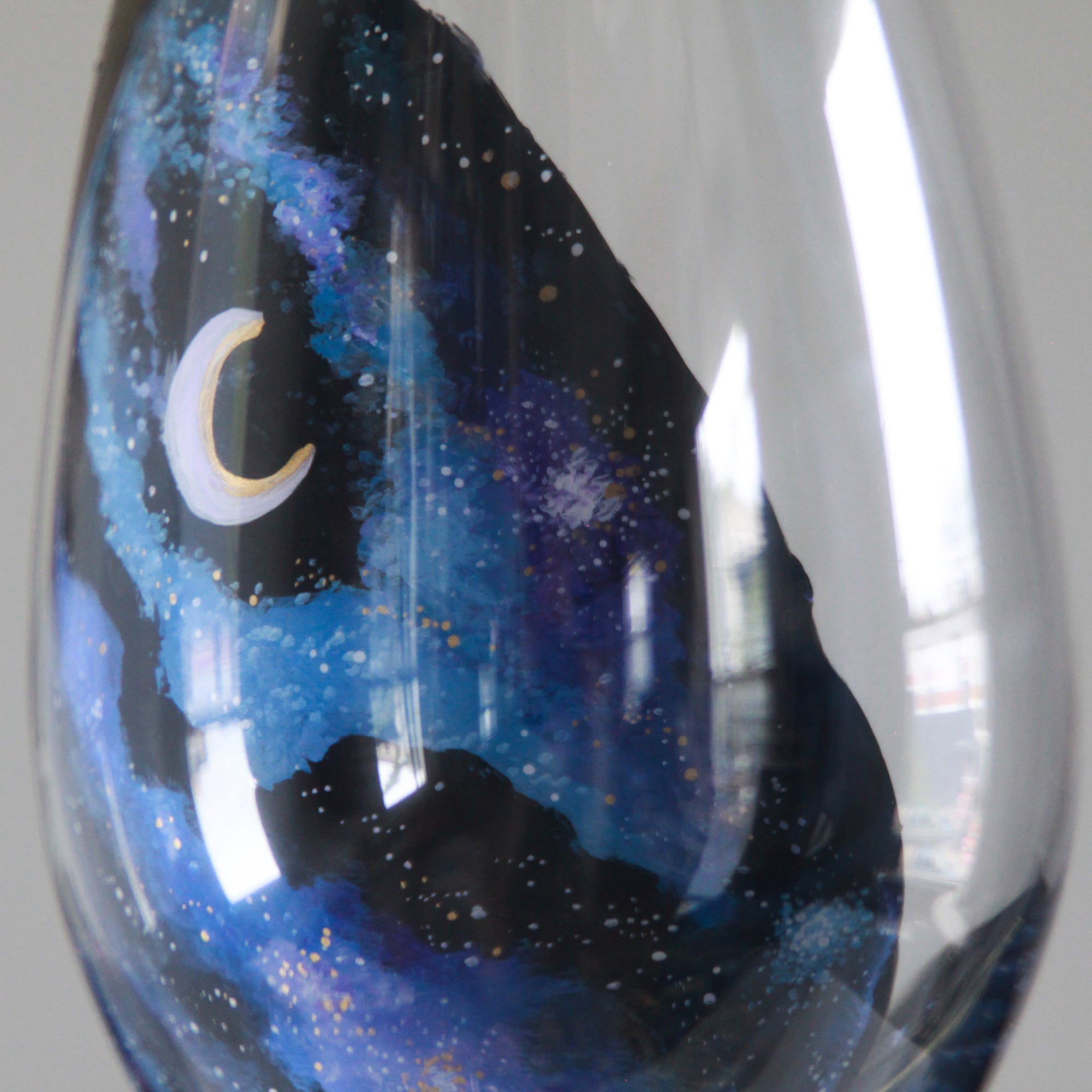 Galaxy Raven Wine Glass No.1