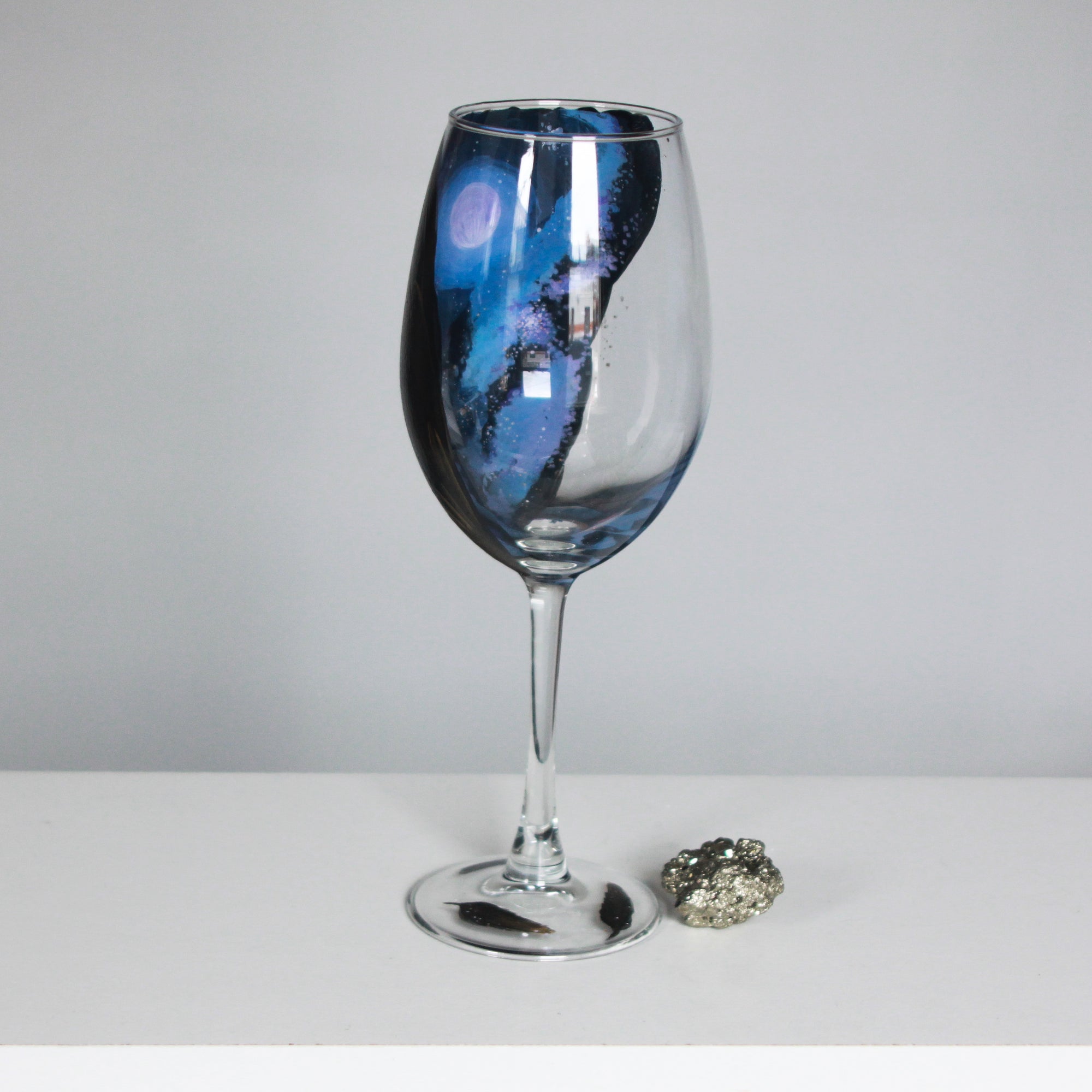 Galaxy Raven Wine Glass No.2