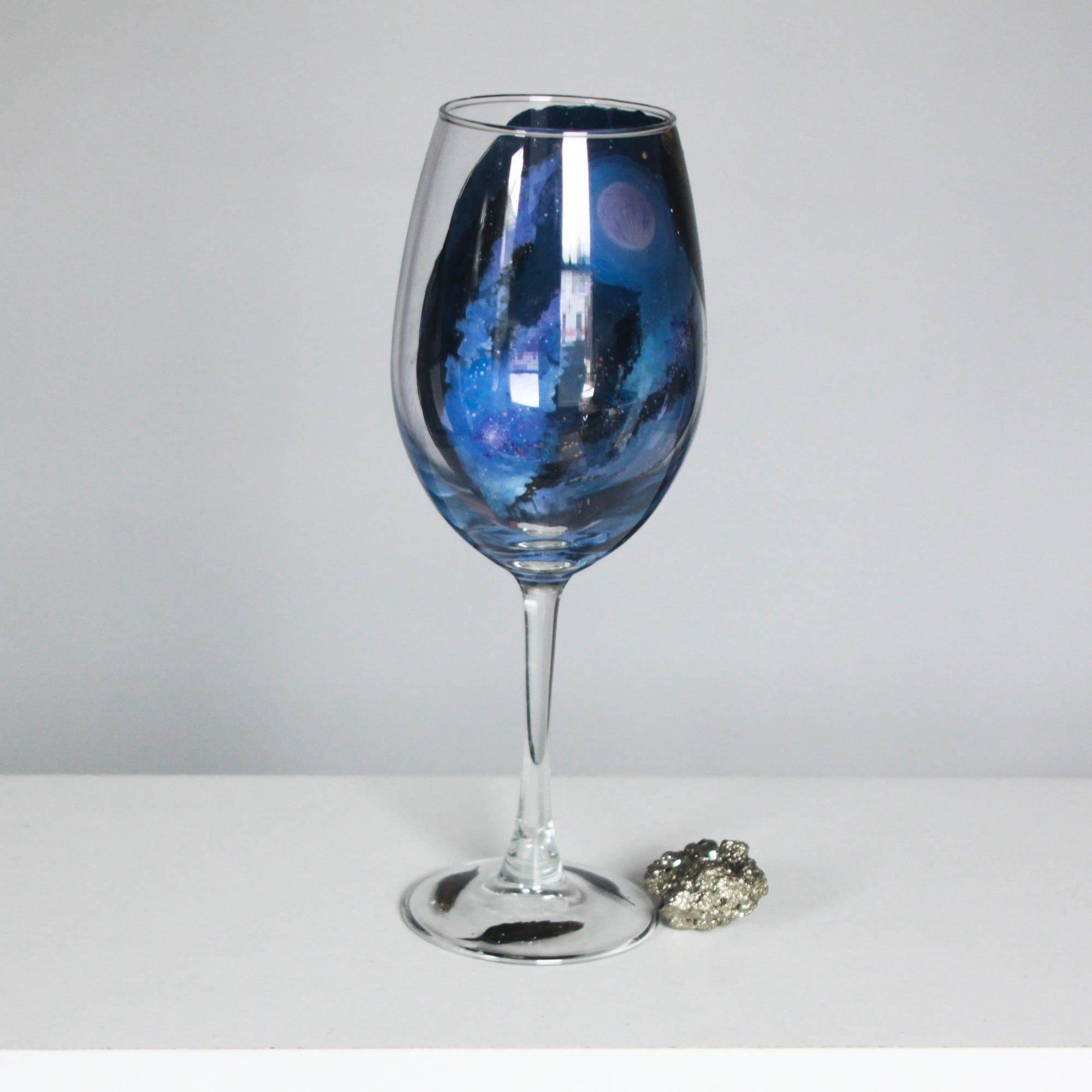 Galaxy Raven Wine Glass No.2