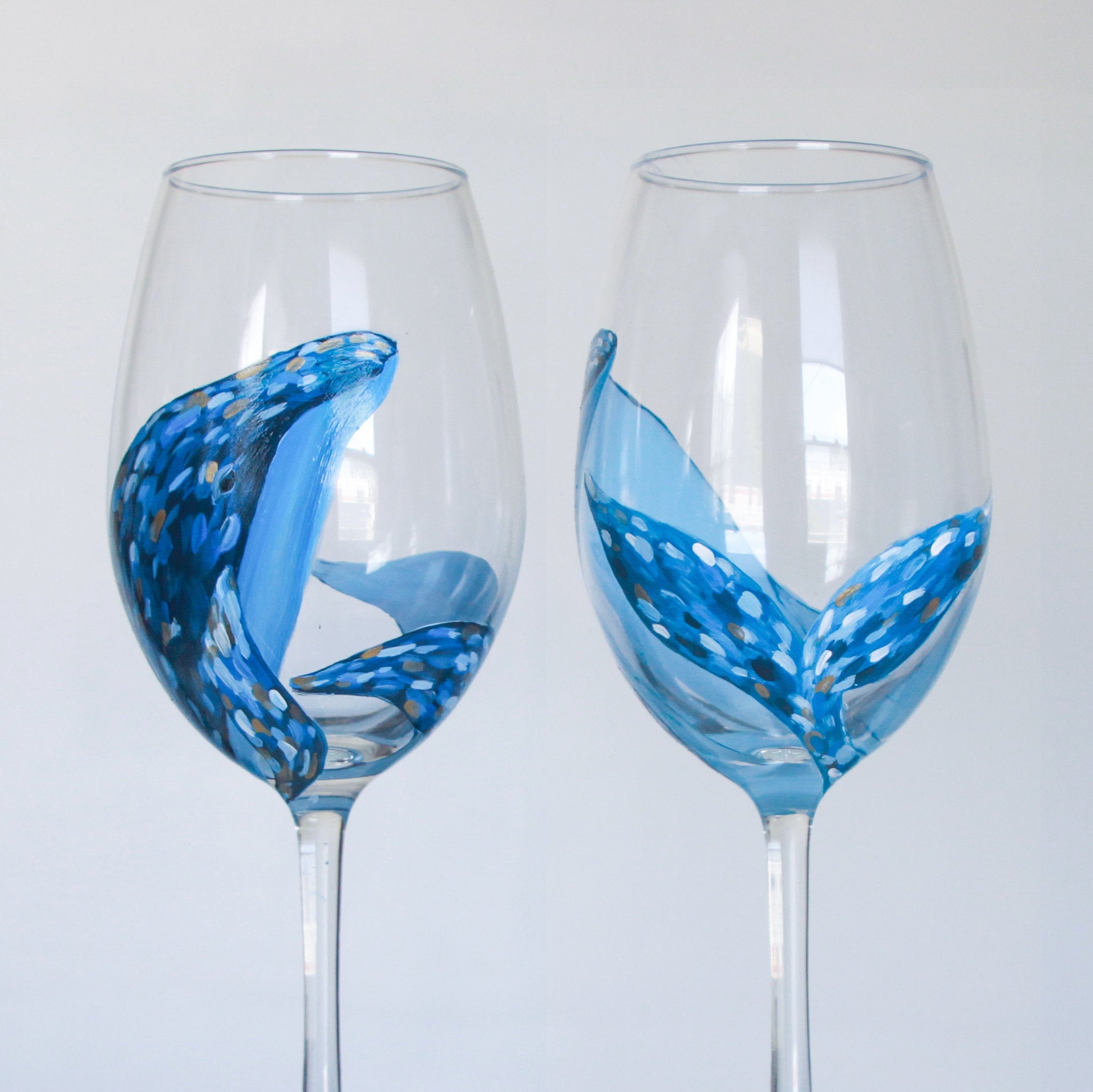 Whale Wine Glass Set