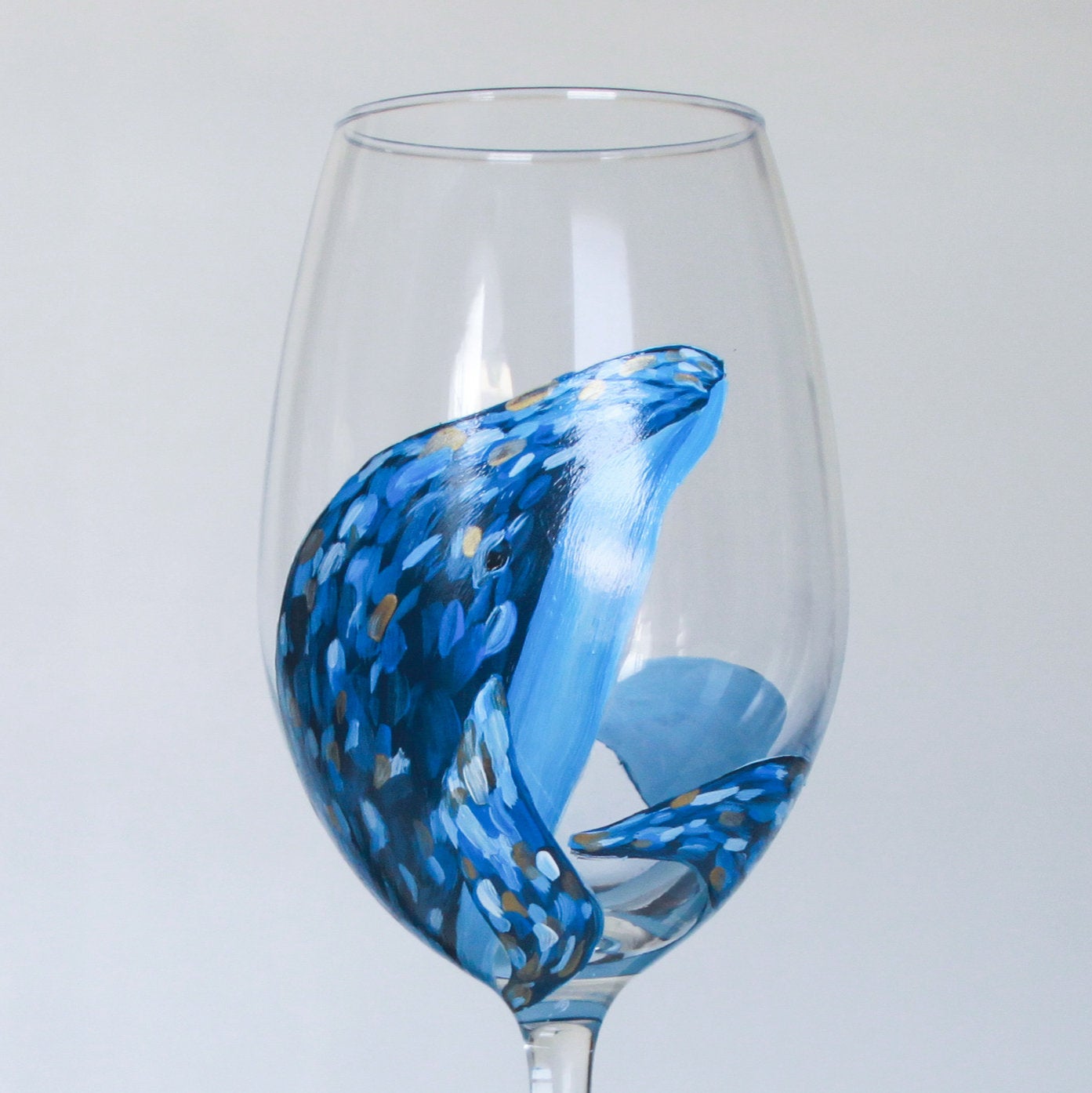 Whale Wine Glass Set - Jocelyn Arielle Designs