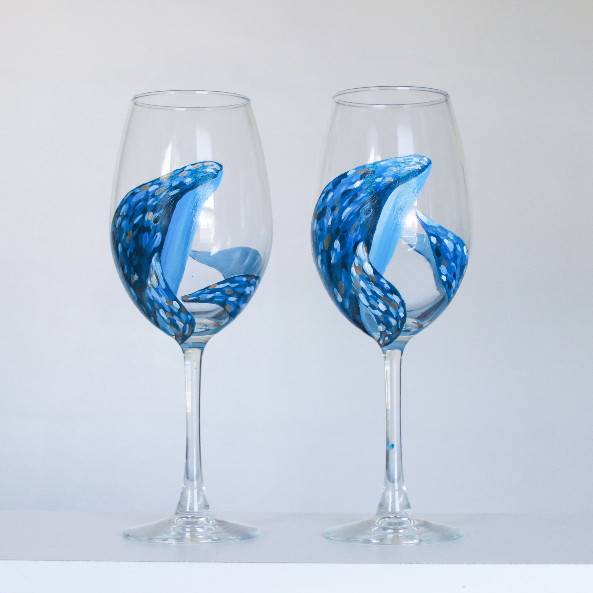 Whale Wine Glass Set